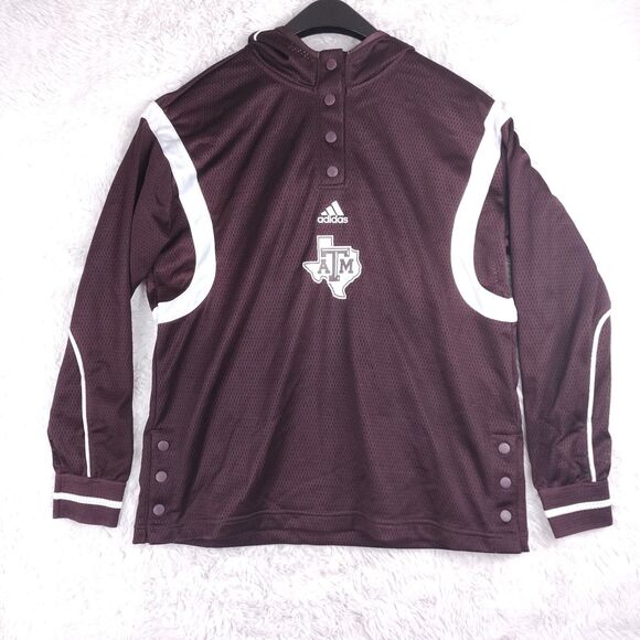 Adidas A&M Jersey Long Sleeve Hoodie Warm Up Practice Sz M - Picture 1 of 11